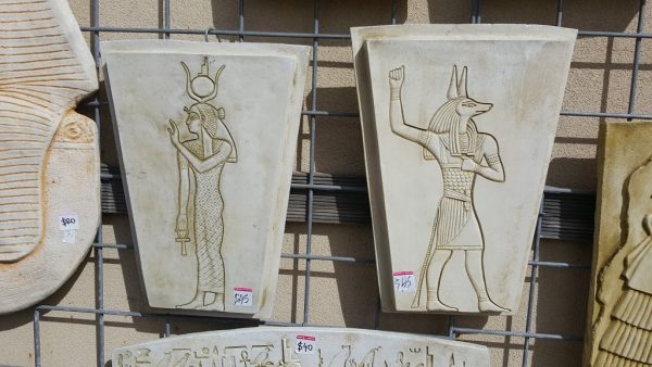 Egyptian Goddess Isis Concrete Plaques