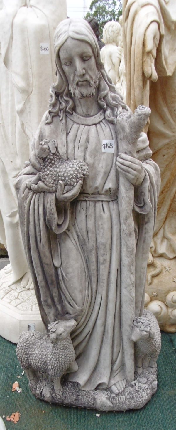 #3 - Jesus Concrete Statue (grey)