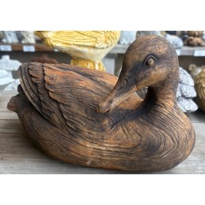 Duck - Smooth Concrete Statue (1013)