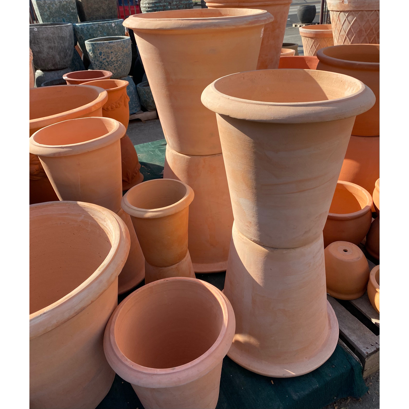 Terracotta Tall Rim Tub Pots Garden Planter - Pots n Pots