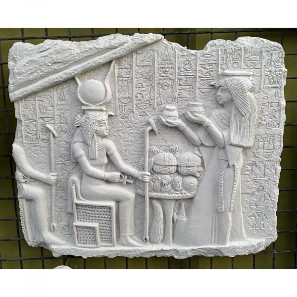 Egyptian Isis Concrete Wall Plaque 8071 - Image 2