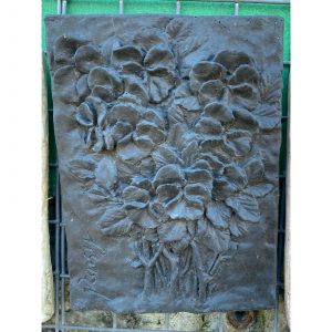 Pansy Concrete Wall Plaque 0425