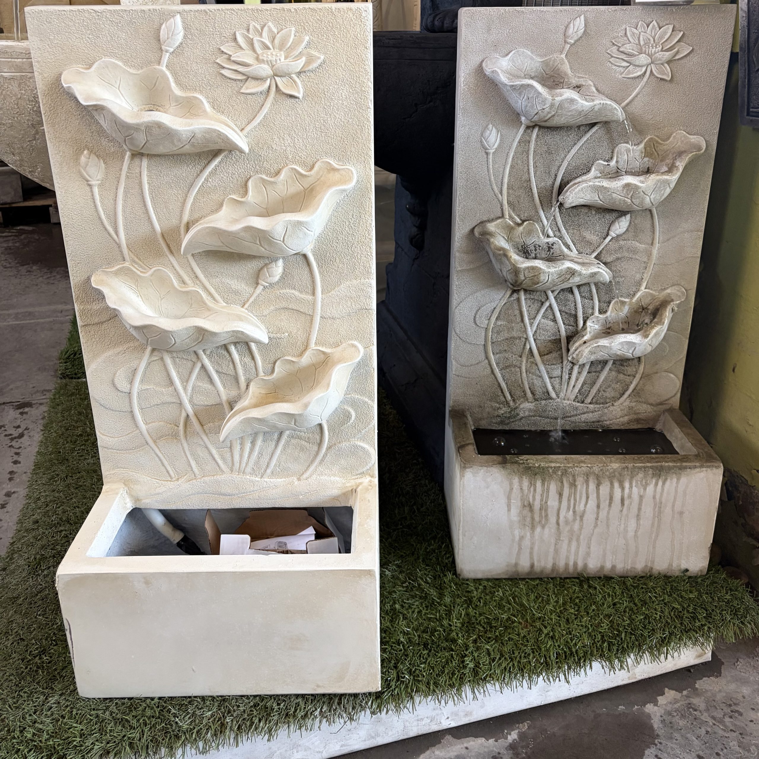 Short Flower Wall Fountain - Image 3