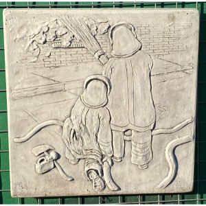 Firefighters Concrete Wall Plaque 9267