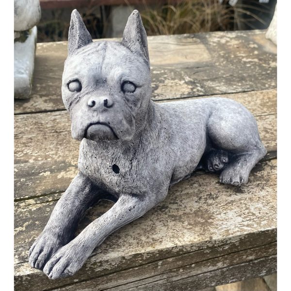 Boxer Concrete Animal Statue 0017