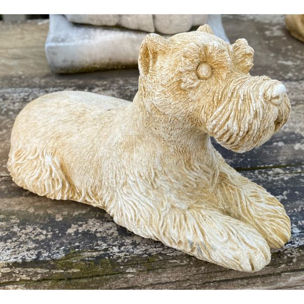 Schnauzer Concrete Dog Statue 0195 - Image 2