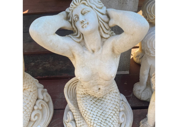 Mermaid Concrete Statue 1915