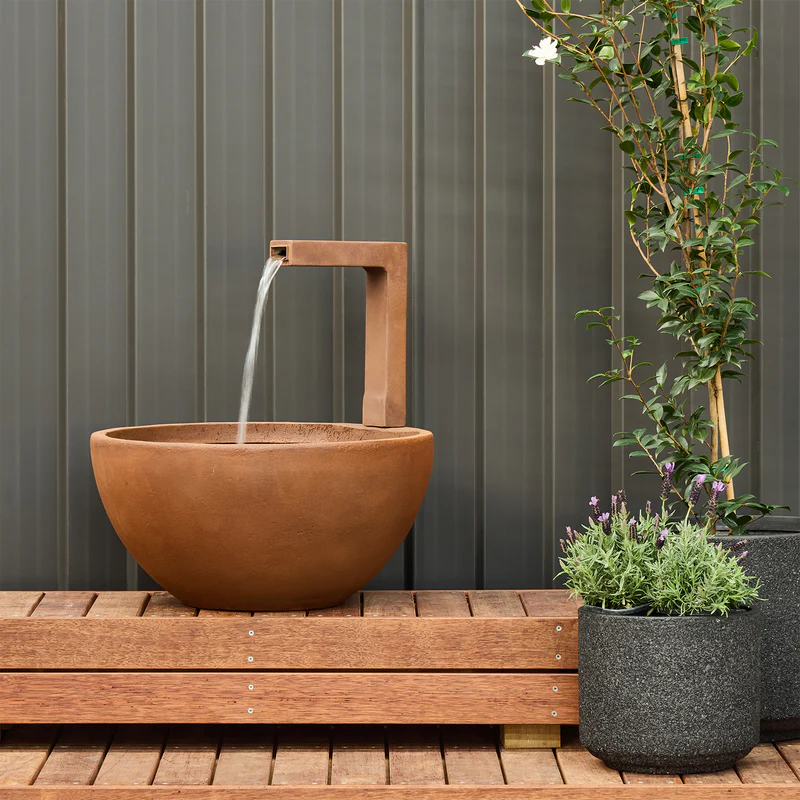 Patio Pond Lightweight Bowl with Spout Fountain - Image 5