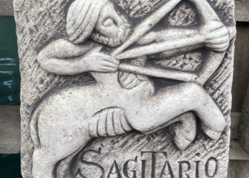 Sagittarius Tile Concrete Wall Plaque 9141