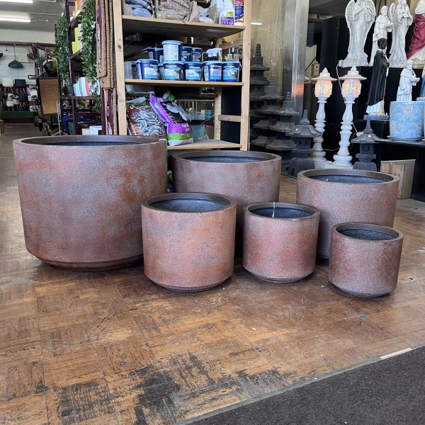 Fynn Cylinder modstone garden Pot