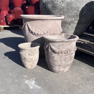 Coconut Flower Antique terracotta Garden Pot
