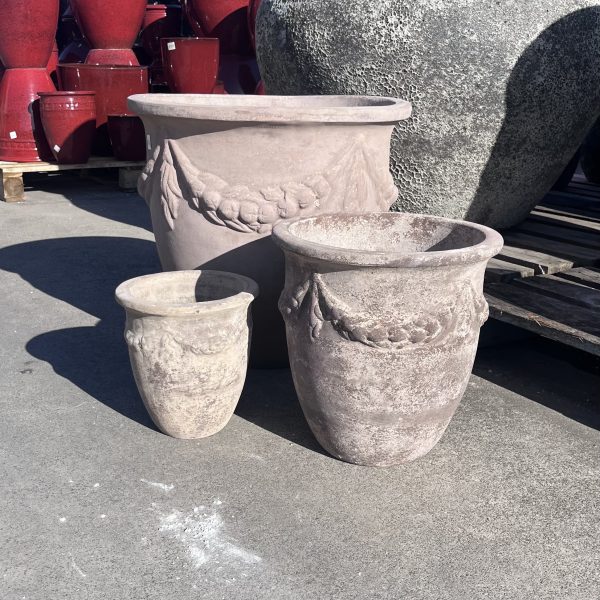 Coconut Flower Antique terracotta Garden Pot