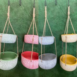 Daisy Two Tier Hanging Pot