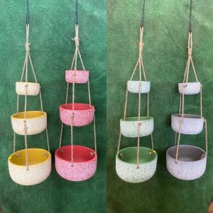 Daisy Three Tier Hanging Pot