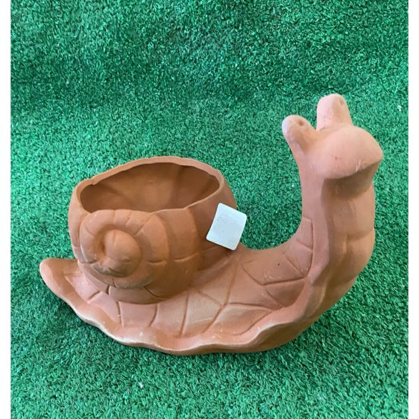 Terracotta Snail Planter
