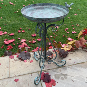 Decorative Bird Metal Birdbath