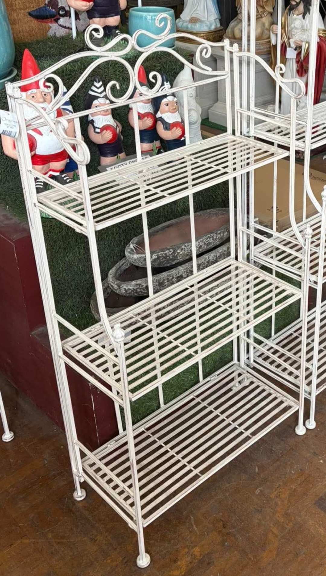 Three Tier Metal Bakers Stand Plant Shelf