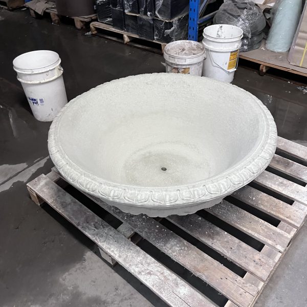 Windsor Bowl Concrete Planter - Image 2