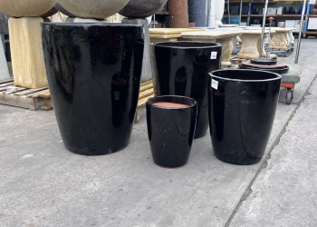 Lotus Crucible Glazed Garden Pot