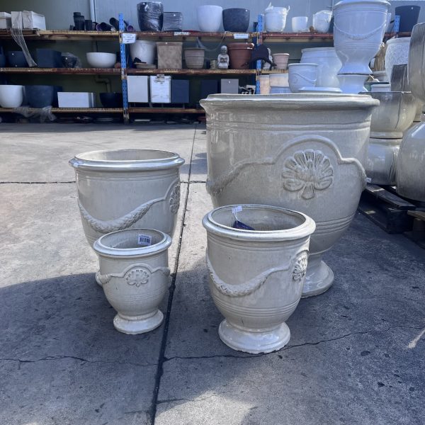 Provincial Urn Glazed Garden Pot - Image 6
