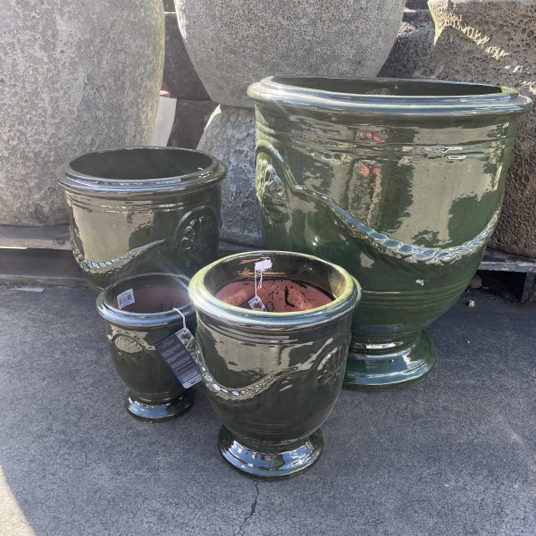 Provincial Urn Glazed Garden Pot - Image 3