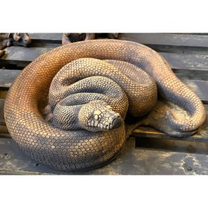 Coiled Snake Concrete Statue 4003