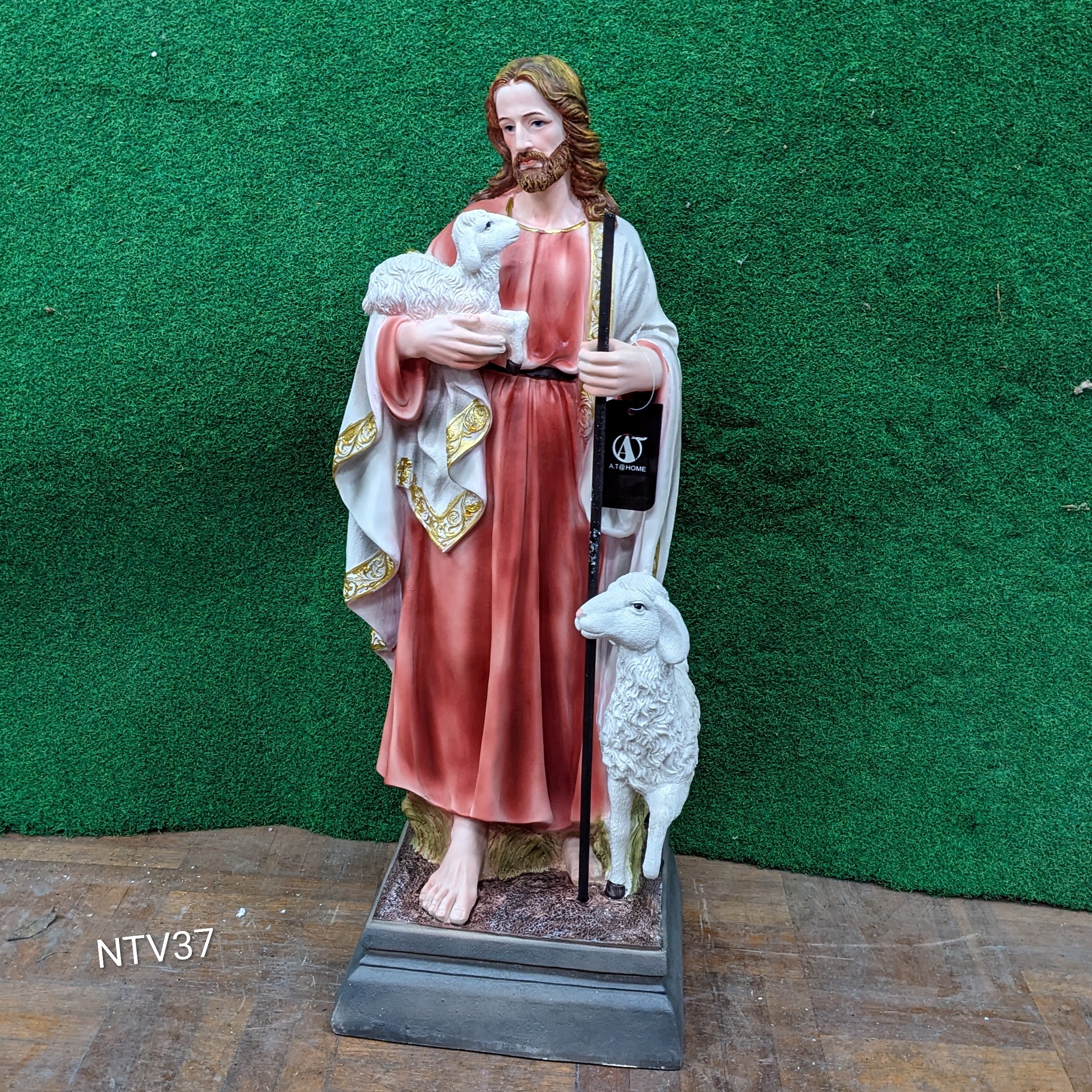 Jesus Painted Lightweight Statue 66cm NTV37