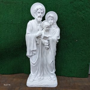 Holy Family 80cm White Lightweight Statue RLG779