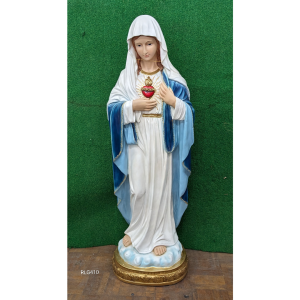 Mary Sacred Heart Painted Lightweight Statue 120cm RLG410