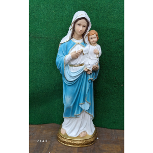 Mary and Baby Jesus Painted Lightweight Statue 105cm RLG411