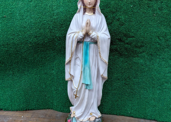 Mary of Lourdes Painted Lightweight Statue 60cm RLG490