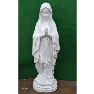 Mary of Lourdes White Lightweight Statue 120cm RLG498