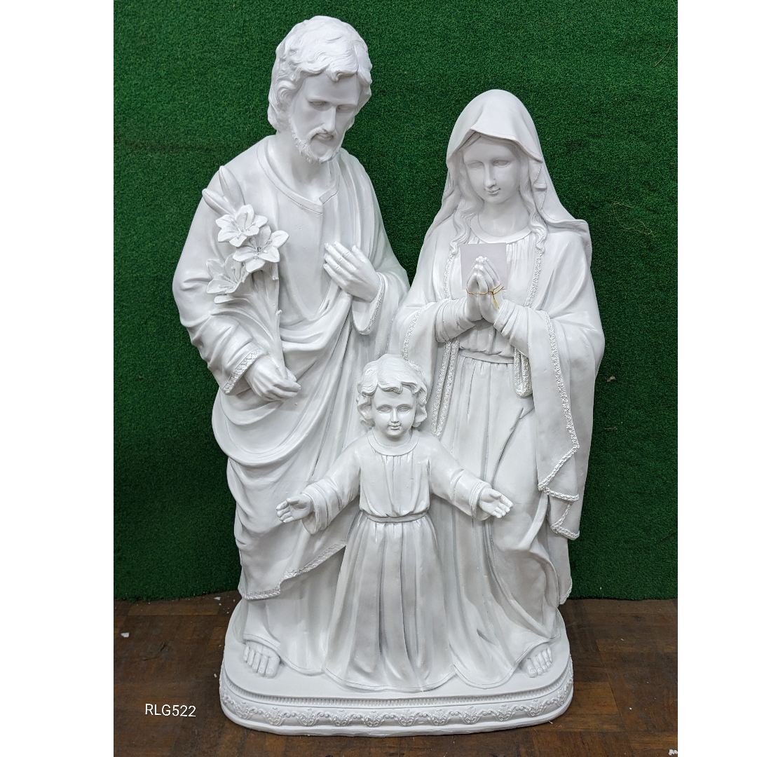 Holy Family 100cm White Lightweight Statue RLG522