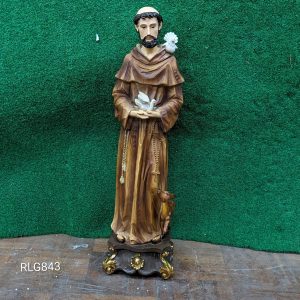 St Francis Painted Lightweight Statue 60cm RLG843