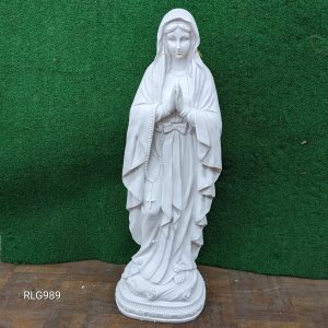 Mary of Lourdes White Lightweight Statue 80cm RLG989