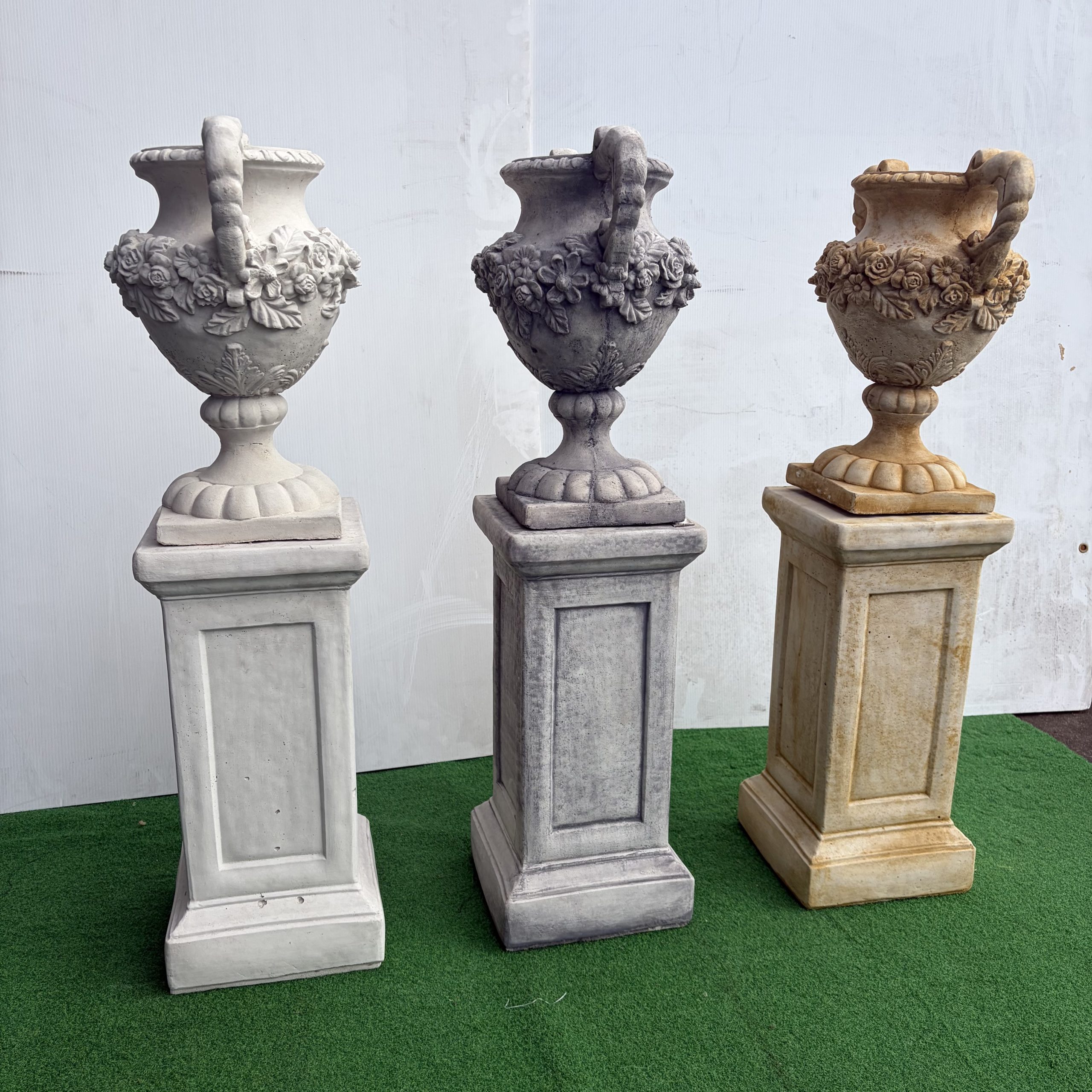 Footed Flower Urn - Image 2