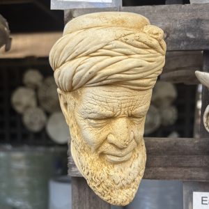 Old Arabian Head Concrete Plaque 4021