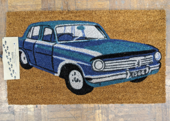 Blue EH Holden Coir Doormat