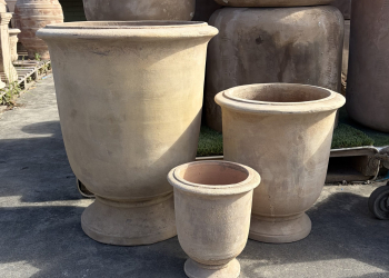 Antique Terracotta Plain Anduze Urn
