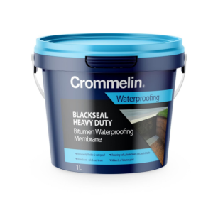 Crommelin Blackseal Heavy Duty Bitumen Waterproofing Membrane - 1L